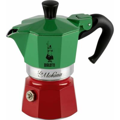 Kávovar Bialetti 5650 La Mokina Italia, zeleno-červený
