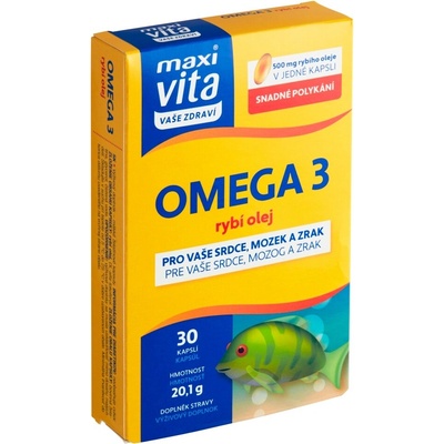 Maxi Vita Omega 3 rybí olej 30 ks