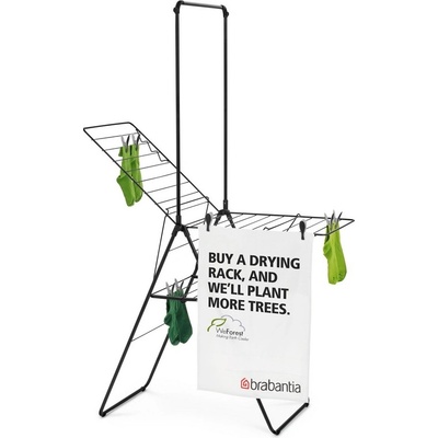 Brabantia Сушилник за дрехи Brabantia Hangon 20m с допълнителен прът, Matt Black (1009436)