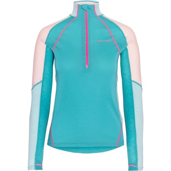 Kari Traa Дамско синтетично термобельо Kari Traa Women's Alma Half Zip Longsleeve - Blue Lagoon (916-4111-0312)