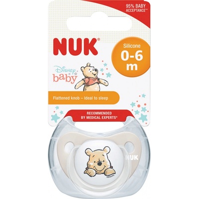 Nuk cumlík Disney Macko Pú v boxe bielá