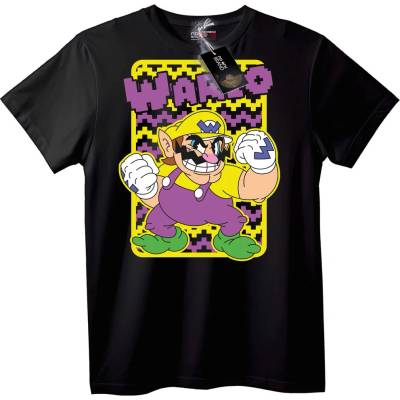 NOONEBRAND Тениска с Wario Pixel Art - L, White