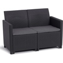 Allibert CLAIRE 2 SEATERS SOFA grafit