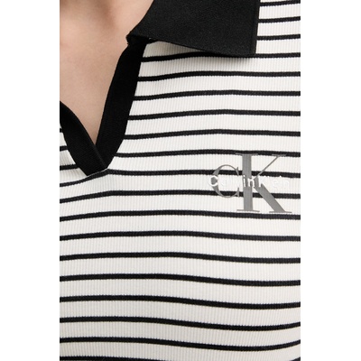 Calvin Klein Jeans тениска с яка дамска (LV047F835G)