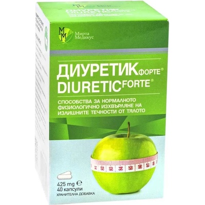 Мирта Медикус Диуретик Форте, 425 mg, 40 капсули, Мирта Медикус