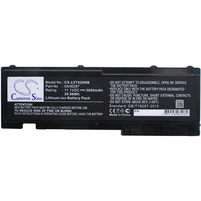 Cameron Sino Батерия за Lenovo Thinkpad T420s, Thinkpad T420si и други, 3600 mAh, Li-Ion (CS-LVT420NB)