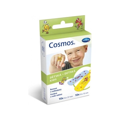 Cosmos Kids náplasť 16 x 57 mm 10 ks,19 x 72 mm 10 ks