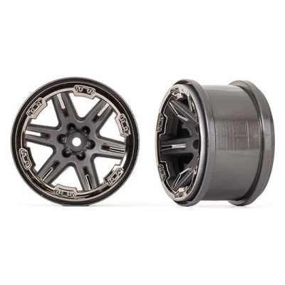 Traxxas диск 2.8" RXT въглеродно сив/черен хром (2)