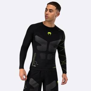 Venum | Официален Вносител за България Рашгард Venum Training Camp 4.0 Long Sleeves - Black/Neo Green - M