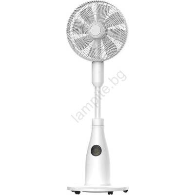 EUROLAMP Подов вентилатор с мъглов ефект 50 w/230 v 126 см бял (eu0744)