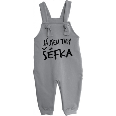 Mothylic for Kids Dětské rostoucí lacláče Já jsem tady šéfka! hnedá