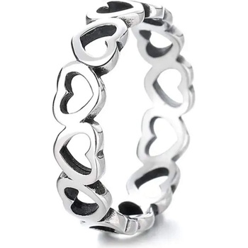 Silenti Jewelry Сребърен пръстен "Споделена Любов" - 6 - 52мм (16.6мм диам. )