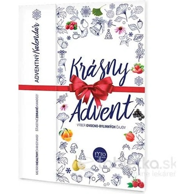 FYTO ADVENTNÝ Kalendár Krásny Advent ovocno-bylinných čajov 12 druhov 24 ks