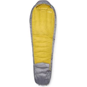 Rab Дамски пухен спален чувал Rab Women's Neutrino -6C / 20F Down sleeping bag - Zinc / Dark Pollen - размер Long (513-1942-0112) Спален чувал