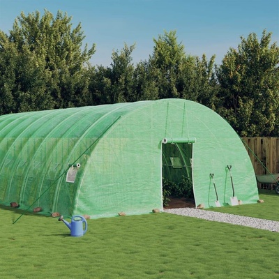 vidaXL s ocelovým rámem Zelený 48 m² 8x6x2,85 m