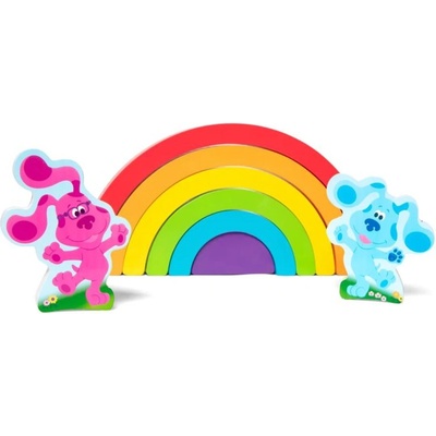 Melissa & Doug Дървен пъзел Melissa & Doug - Загадките на Блу, дъга (33008)