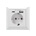 ORNO Контакт ШУКО 2p+e 16a + usb тип a+c 2.8a 14w цвят бял orno (or-ae-13232(gs))