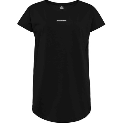 Dámske tričko Oversized strihu čierne
