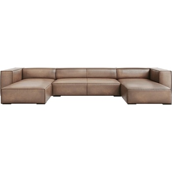 Windsor & Co Ъглов диван от светлокафява кожа (U-образен) Madame - Windsor & Co Sofas (WIN_U_71_F1_MADAME3)