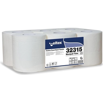 Celtex Maxi Pull Time Papírové ručníky v roli 2vrstvy bílá 6 ks