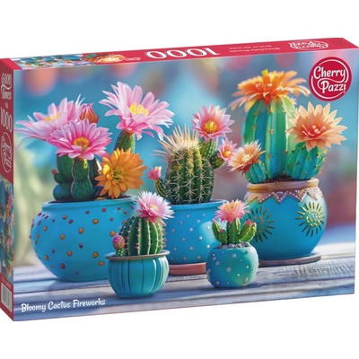 Cherry Pazzi Пъзел Cherry Pazzi от 1000 части - Фойерверки от цъфтящи кактуси (30868)