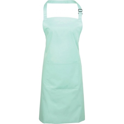 Premier Workwear Keprová pracovní zástěra s kapsou z kolekce Colours Collection zelená mátová Pantone 344C