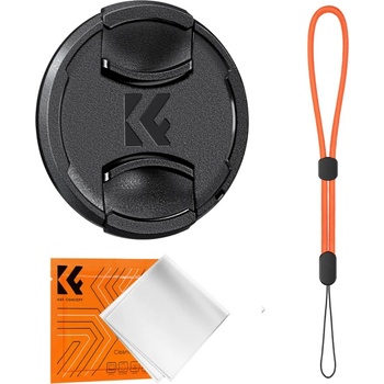 K&F Concept Капачка за обектив 49 мм K&F Concept + кърпичка