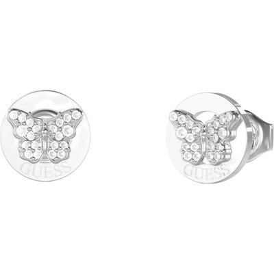 Guess Půvabné ocelové náušnice Motýlci Chrysalis JUBE06136JWRHT/U