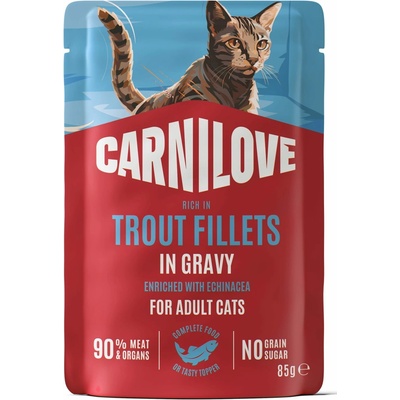 Carnilove Cat Pouch Gravy Trout & Echinacea 85 g