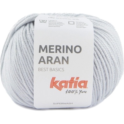 Katia Merino Aran 98 Blue Grey Плетива прежда (MA 98)