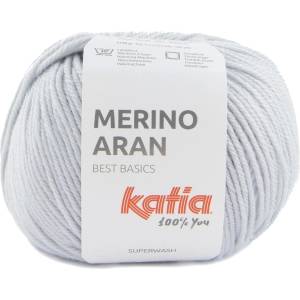 Katia Merino Aran 98 Blue Grey Плетива прежда (MA 98)
