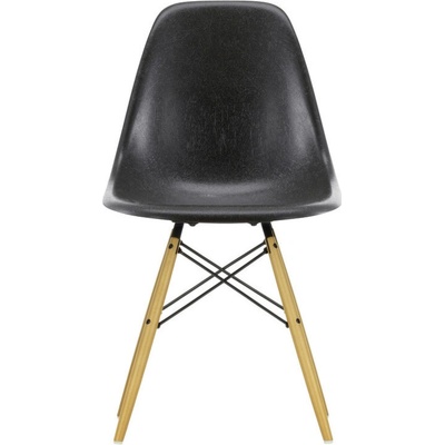 Vitra Eames Fiberglass DSW elephant hide grey/golden maple