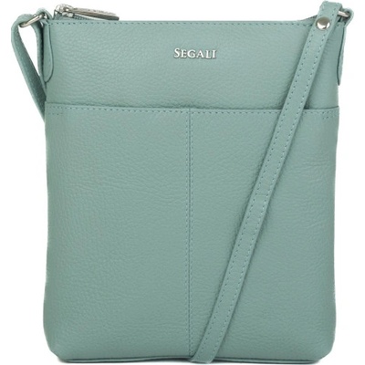 Segali dámska kožená crossbody kabelka 7001 B sage