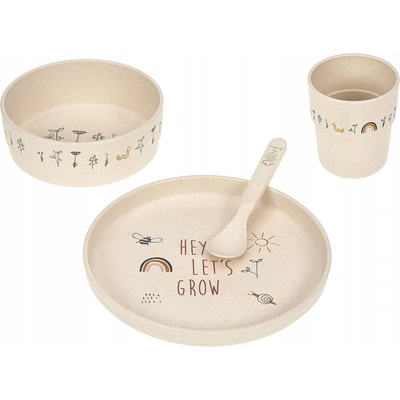 Lässig Dish Set PP Cellulose Tiny Farmer Sheep Goose blue