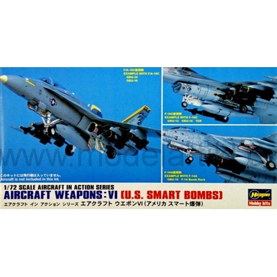 Hasegawa Aircraft Weapons: VI U.S. Smart Bombs 1:72