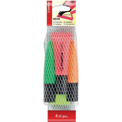 Stabilo 4 ks neon 72/4-1