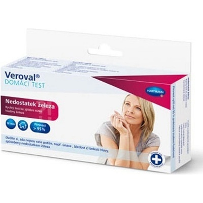 Veroval Domácí test pro zjištění nedostatku železa 1 ks