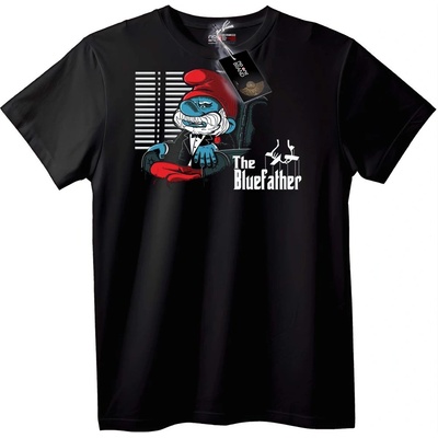 NOONEBRAND Тениска Бащата на Синьото - XL, Black