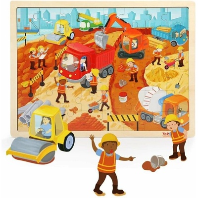 Top Bright puzzle Na stavbě 48 dílků