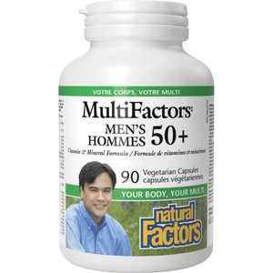 Natural Factors Men’s 50+ MultiFactors, 90 Capsules