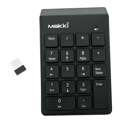 Makki цифрова безжична клавиатура кийпад Keypad Wireless - MAKKI-KP-001-WL (MAKKI-KP-001-WL)