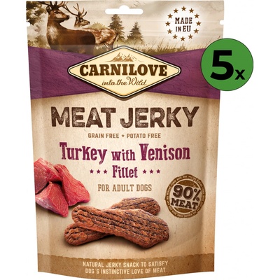 Carnilove Jerky Venison & Turkey Fillet 100 g – Sleviste.cz Carnilove Jerky Venison & Turkey Fillet 100 g – Sleviste.cz