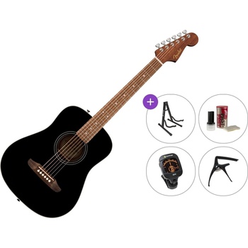 Fender California Standard Redondo Mini Premium SET Black Акустична китара