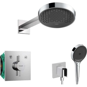 Hansgrohe - Душ комплект с вградена смесителна батерия, с корпус с диаметър 25 см, 3 струи, хром SANI21HHH005 (SANI21HHH005)