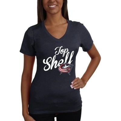 Soft as Grape Dámské Tričko Columbus Blue Jackets Shelf Tri-Blend