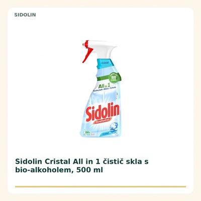 Sidolin Cristal čistič skel 500 ml