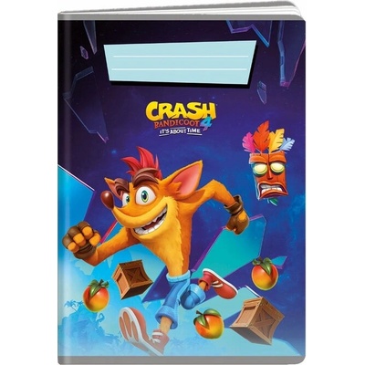 Argus Školský zošit A5 Crash Bandicoot 544 s okrajom
