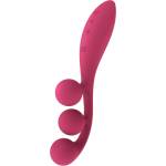 Satisfyer Tri Ball 1 - акумулаторен, мултифункционален вибратор (червен)
