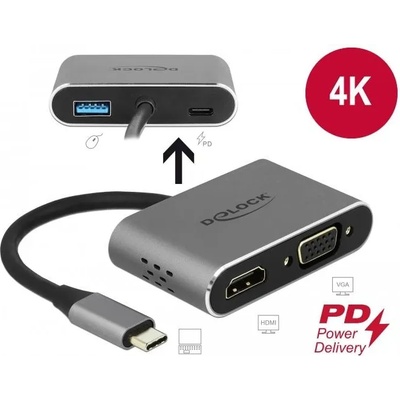 Delock Type-C/HDMI/VGA (64074)