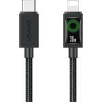 USAMS IPAD / IPAD 2 / IPAD 3-то поколение USAMS U92 кабел за данни USB - Lightning, 120 см, ЧЕРЕН SJ774USB01 (SJ774USB01)